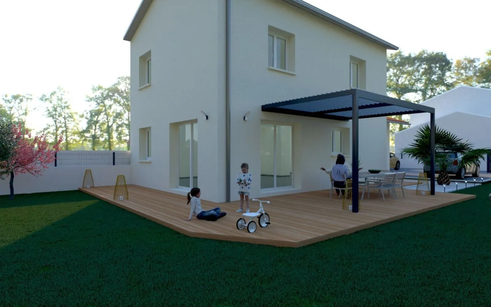 Projet de construction d'une maison 89.8 m² avec terrain à SAINT-MARCELLIN-EN-FOREZ (42) à Saint-Marcellin-en-Forez — photo 4
