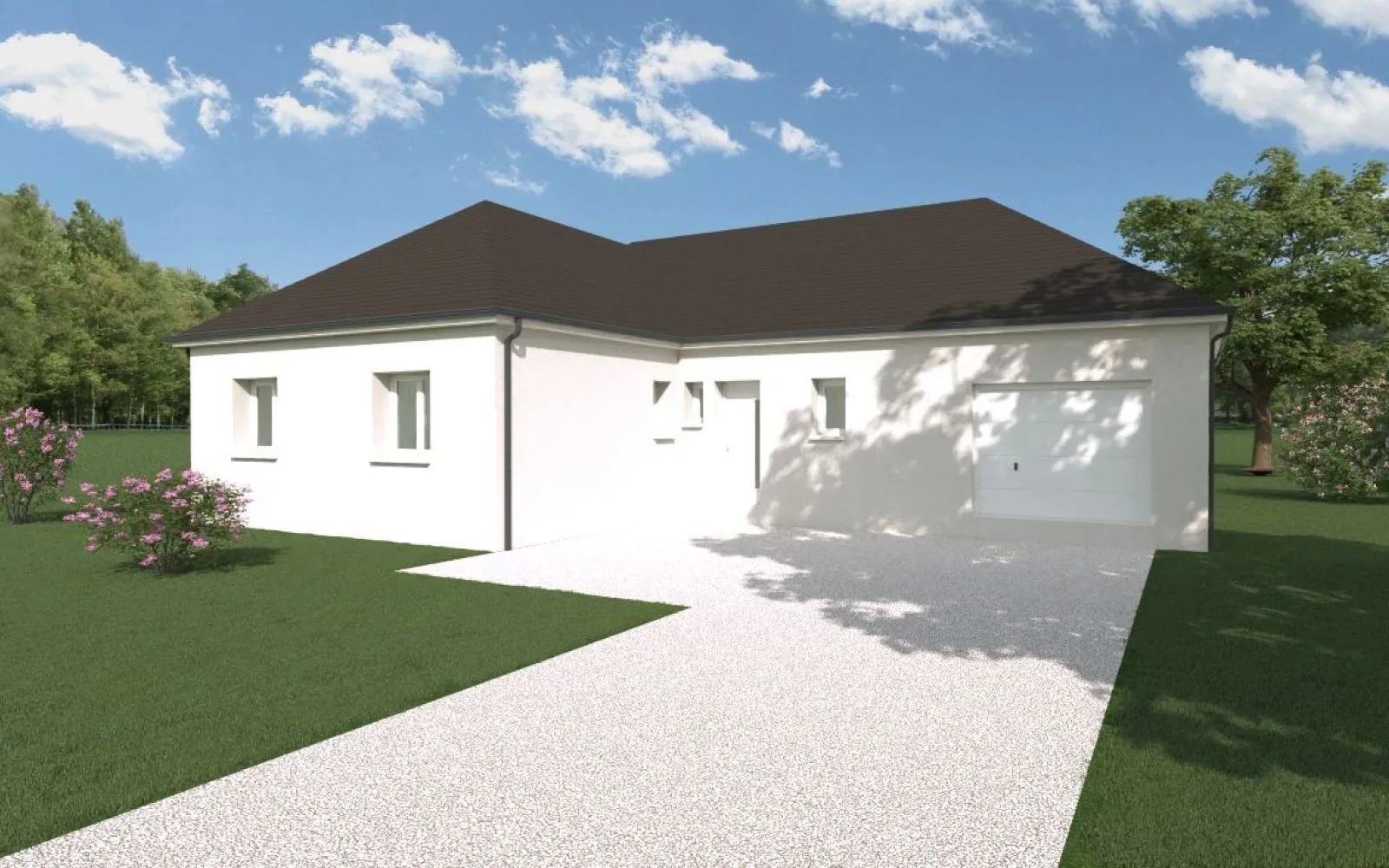 Projet de construction d'une maison 112 m² avec terrain à VILLENEUVE-LES-CERFS (63) à Villeneuve-les-Cerfs — photo 1