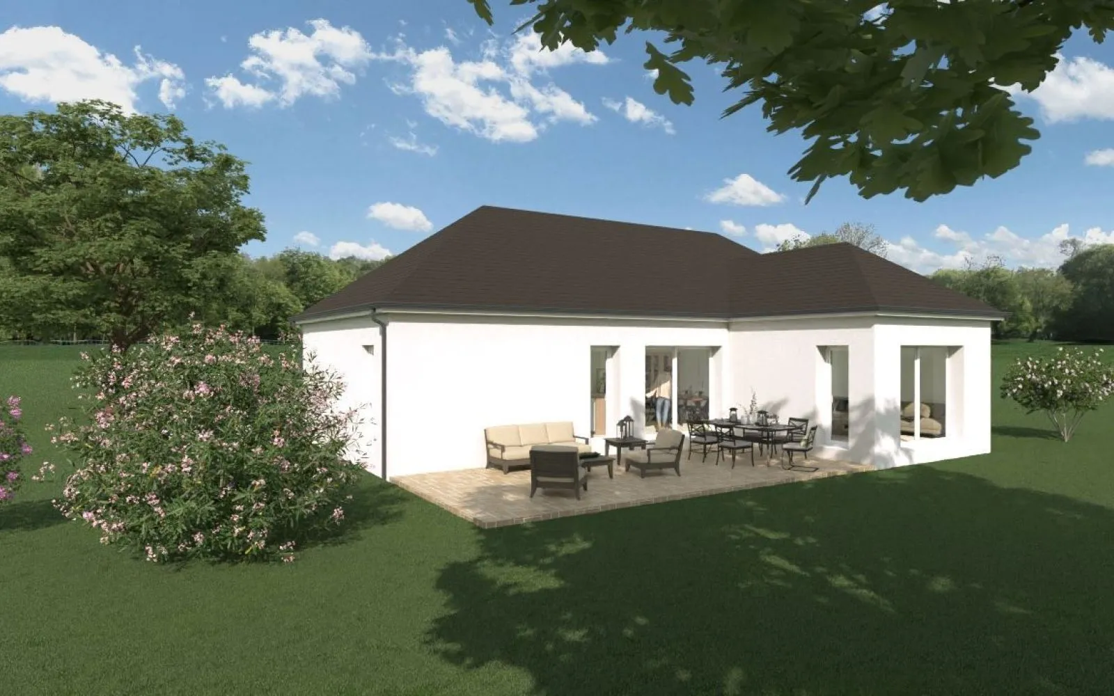 Projet de construction d'une maison 112 m² avec terrain à VILLENEUVE-LES-CERFS (63) à Villeneuve-les-Cerfs — photo 2