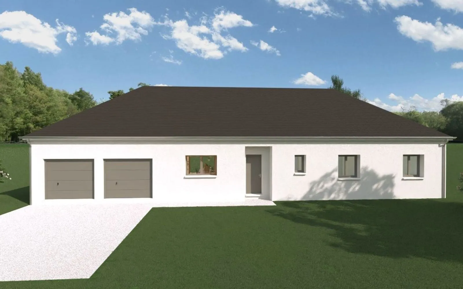 Projet de construction d'une maison 118 m² avec terrain à DESERTINES (03) à Desertines — photo 1