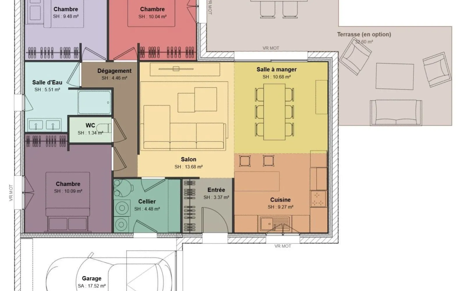 Projet de construction d'une maison 82.4 m² avec terrain à MONTLUCON (03) à Montlucon — photo 3