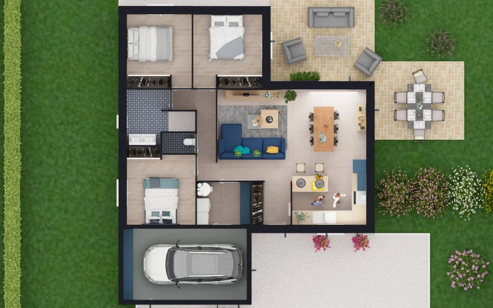 Projet de construction d'une maison 82.4 m² avec terrain à MONTLUCON (03) à Montlucon — photo 4