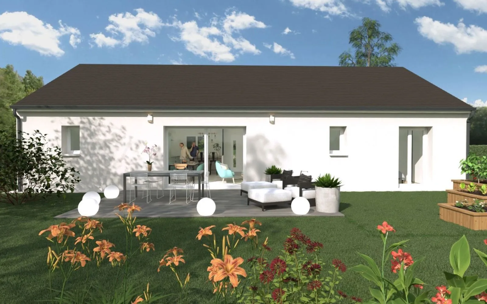 Projet de construction d'une maison 90 m² avec terrain à DOMERAT (03) à Domerat — photo 1