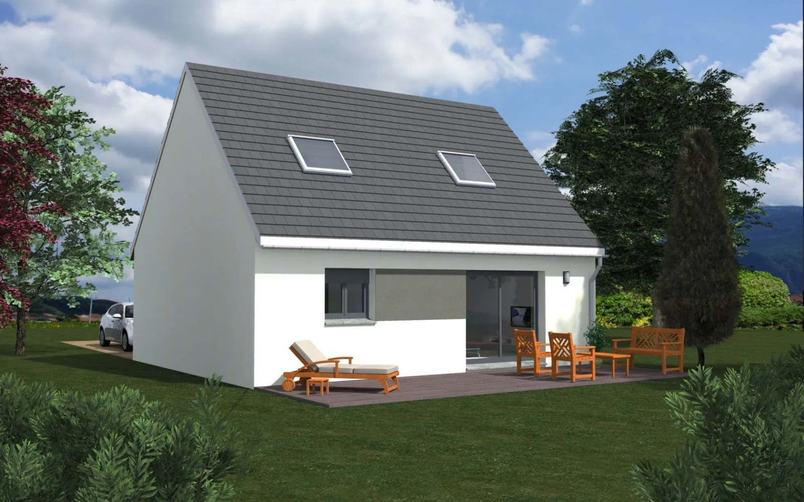 Projet de construction d'une maison 94 m² avec terrain à MENUCOURT (95) à Menucourt — photo 2