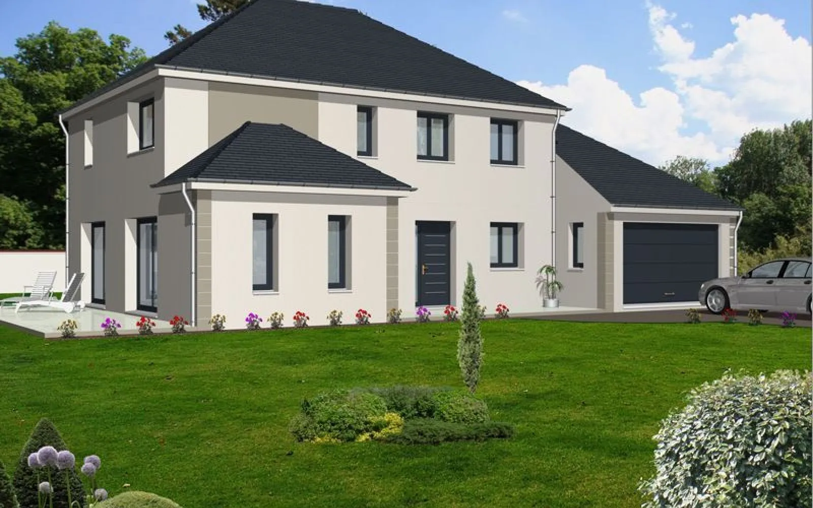 Projet de construction d'une maison 180 m² avec terrain à MENUCOURT (95) à Menucourt — photo 1