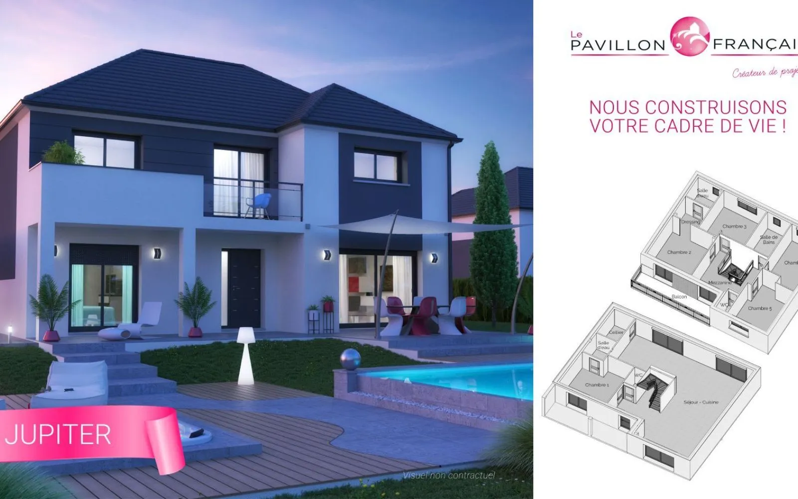 Projet de construction d'une maison 165 m² avec terrain à Couilly-Pont-aux-Dames (77) à Couilly-Pont-aux-Dames — photo 1