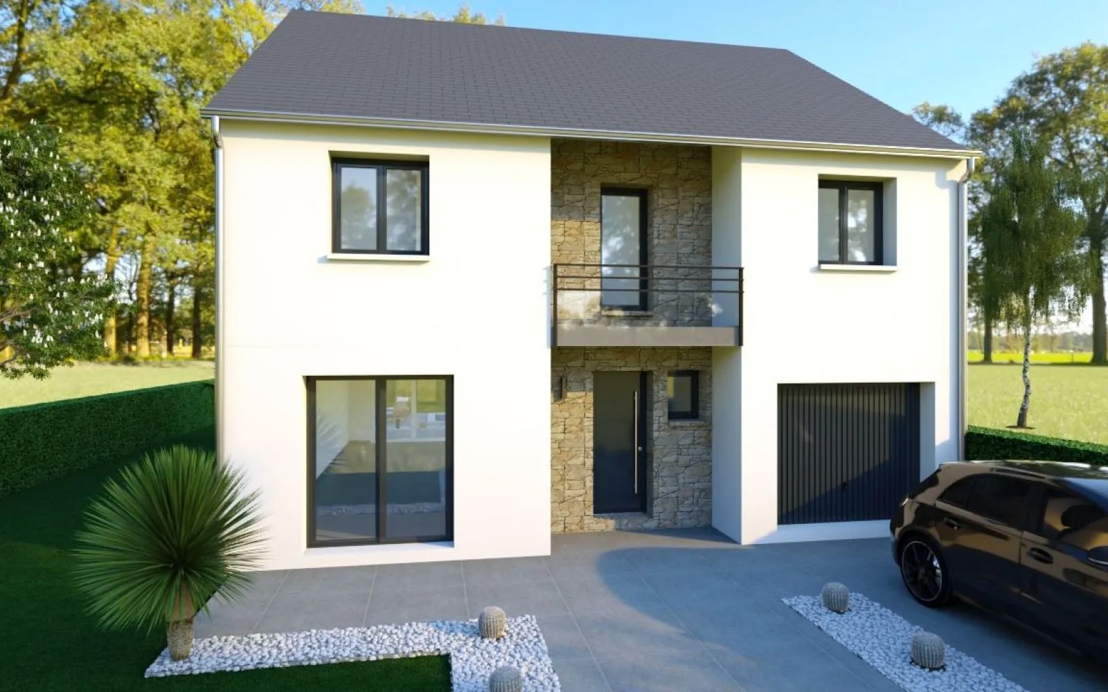 Projet de construction d'une maison 100% sur-mesure terrain à COUBERT (77) à Coubert — photo 2