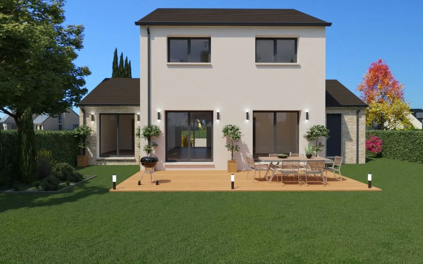 Projet de construction d'une maison 122 m² avec terrain à CHAUMES-EN-BRIE (77) à Chaumes-en-Brie — photo 3