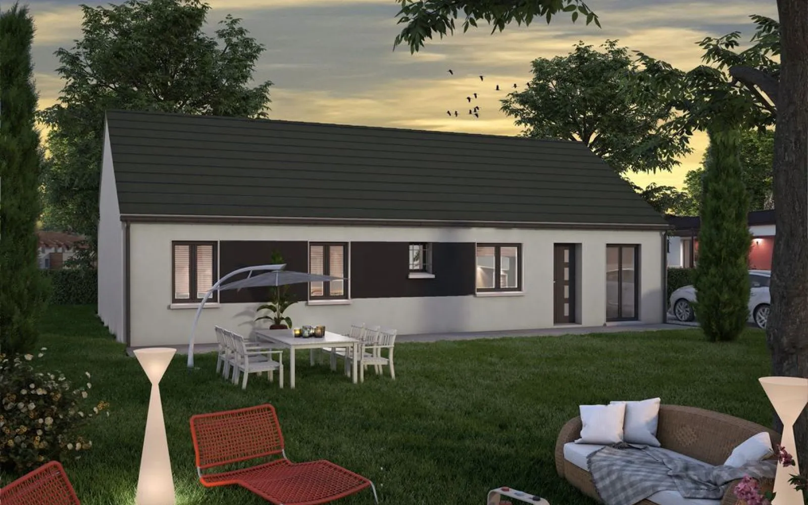 Projet de construction d'une maison 98 m² avec terrain à SAINT-LUBIN-DE-LA-HAYE (28) à Saint-Lubin-de-la-Haye — photo 1