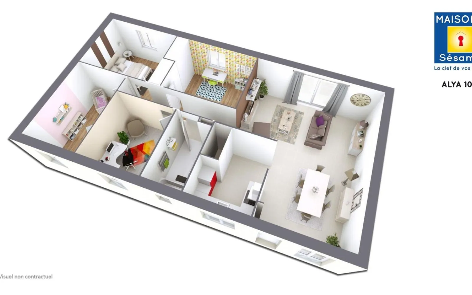 Projet de construction d'une maison 98 m² avec terrain à SAINT-LUBIN-DE-LA-HAYE (28) à Saint-Lubin-de-la-Haye — photo 2