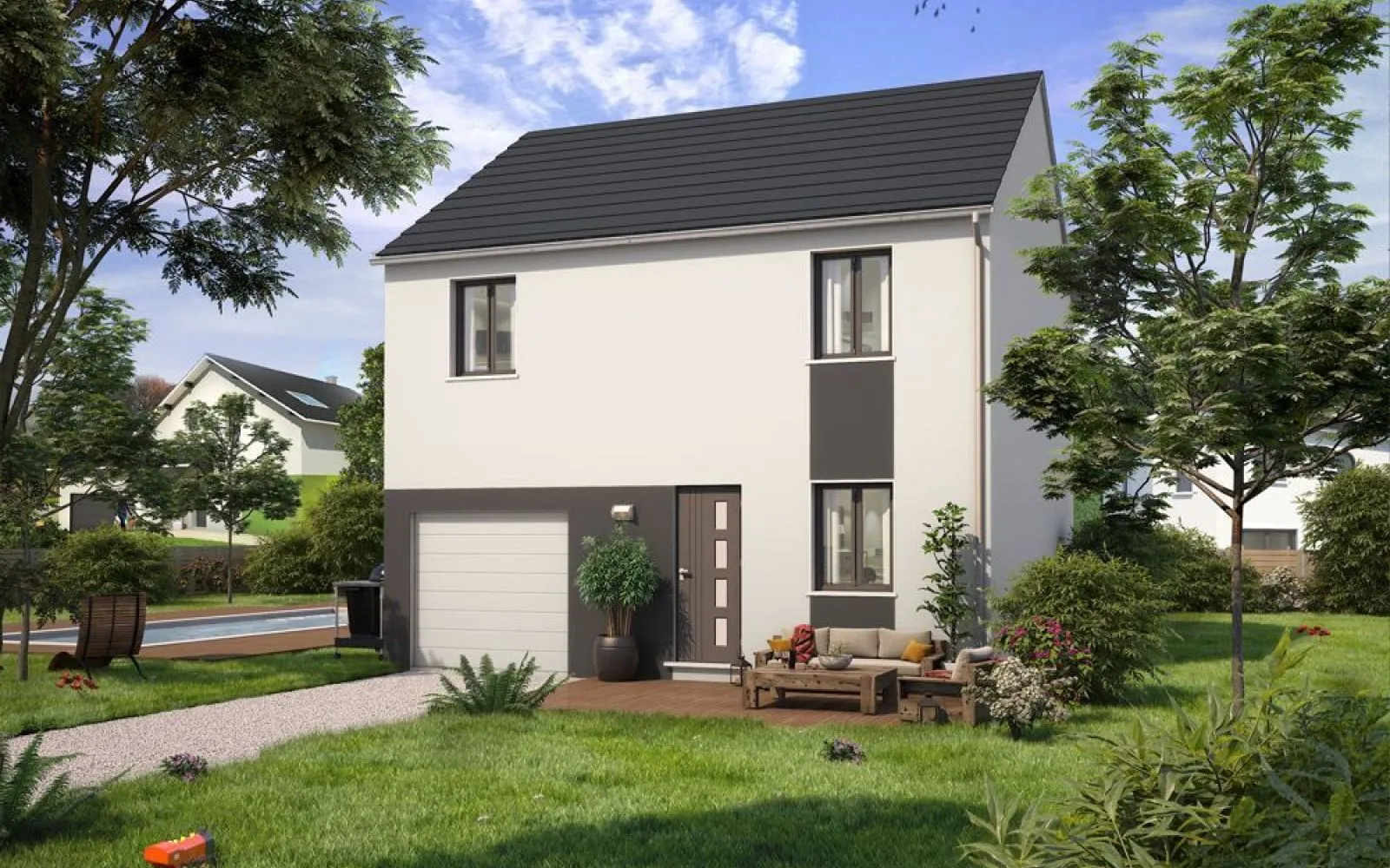 Projet de construction d'une maison 73 m² avec terrain à GAMBAIS (78) à Gambais — photo 1