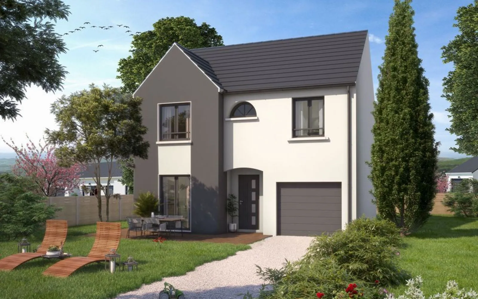 Projet de construction d'une maison 110 m² avec terrain à NOGENT-LE-ROI (28) à Nogent-le-Roi — photo 1
