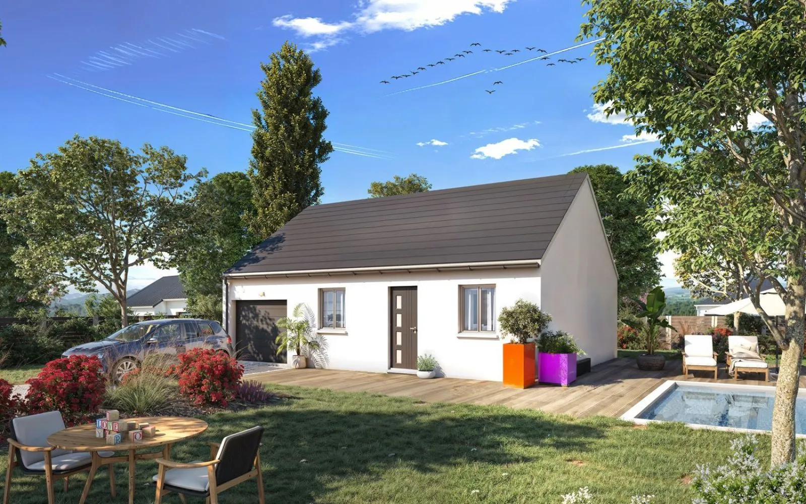 Projet de construction d'une maison 49 m² avec terrain à BORAN-SUR-OISE (60) à Boran-sur-Oise — photo 1