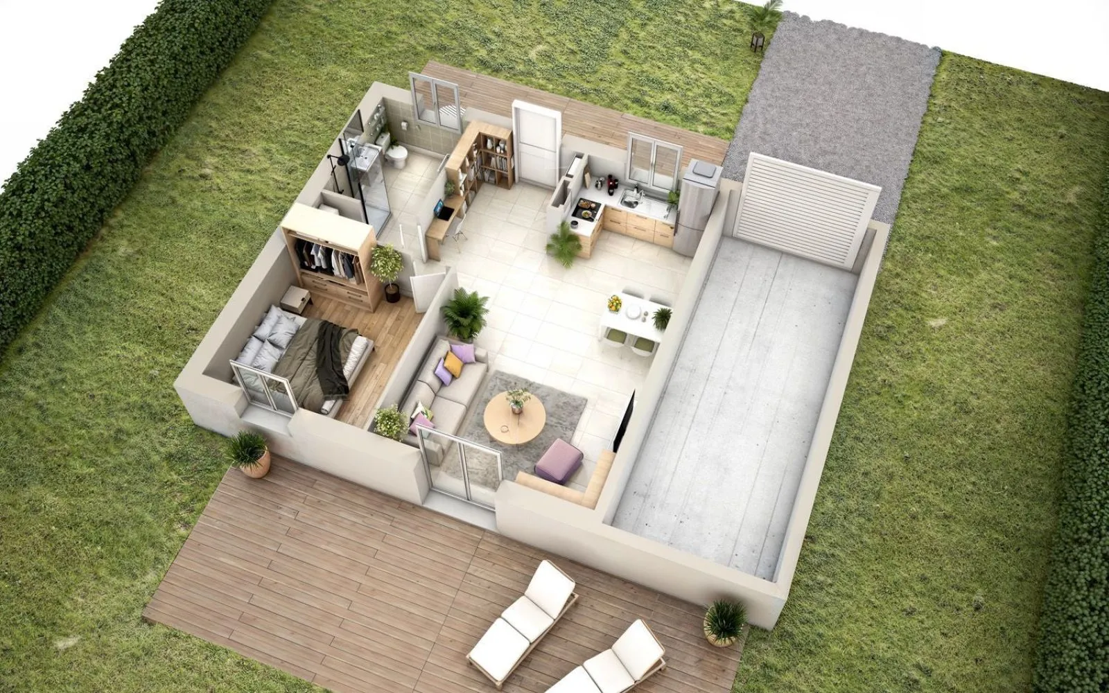 Projet de construction d'une maison 49 m² avec terrain à BORAN-SUR-OISE (60) à Boran-sur-Oise — photo 2