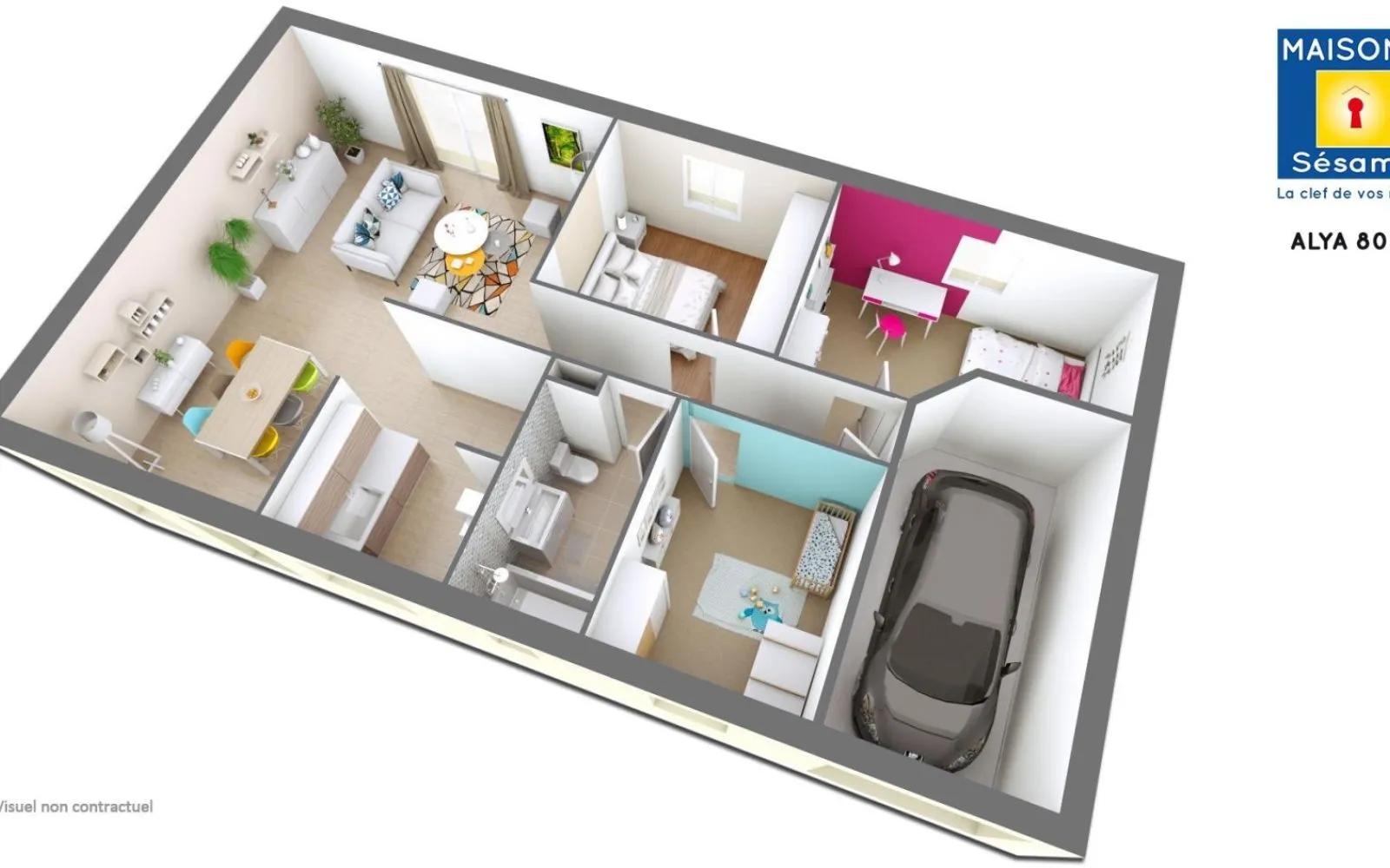 Projet de construction d'une maison 83 m² avec terrain à DROUE-SUR-DROUETTE (28) à Droue-sur-Drouette — photo 2