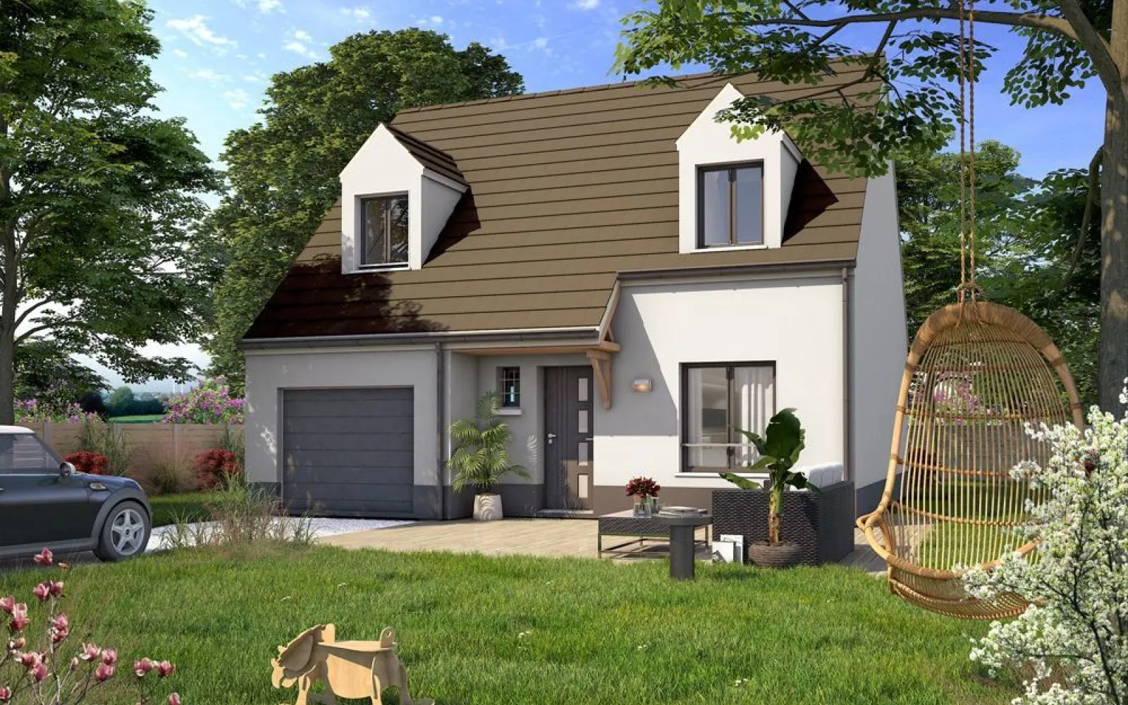 Projet de construction d'une maison 90 m² avec terrain à NOGENT-LE-ROI (28) à Nogent-le-Roi — photo 1