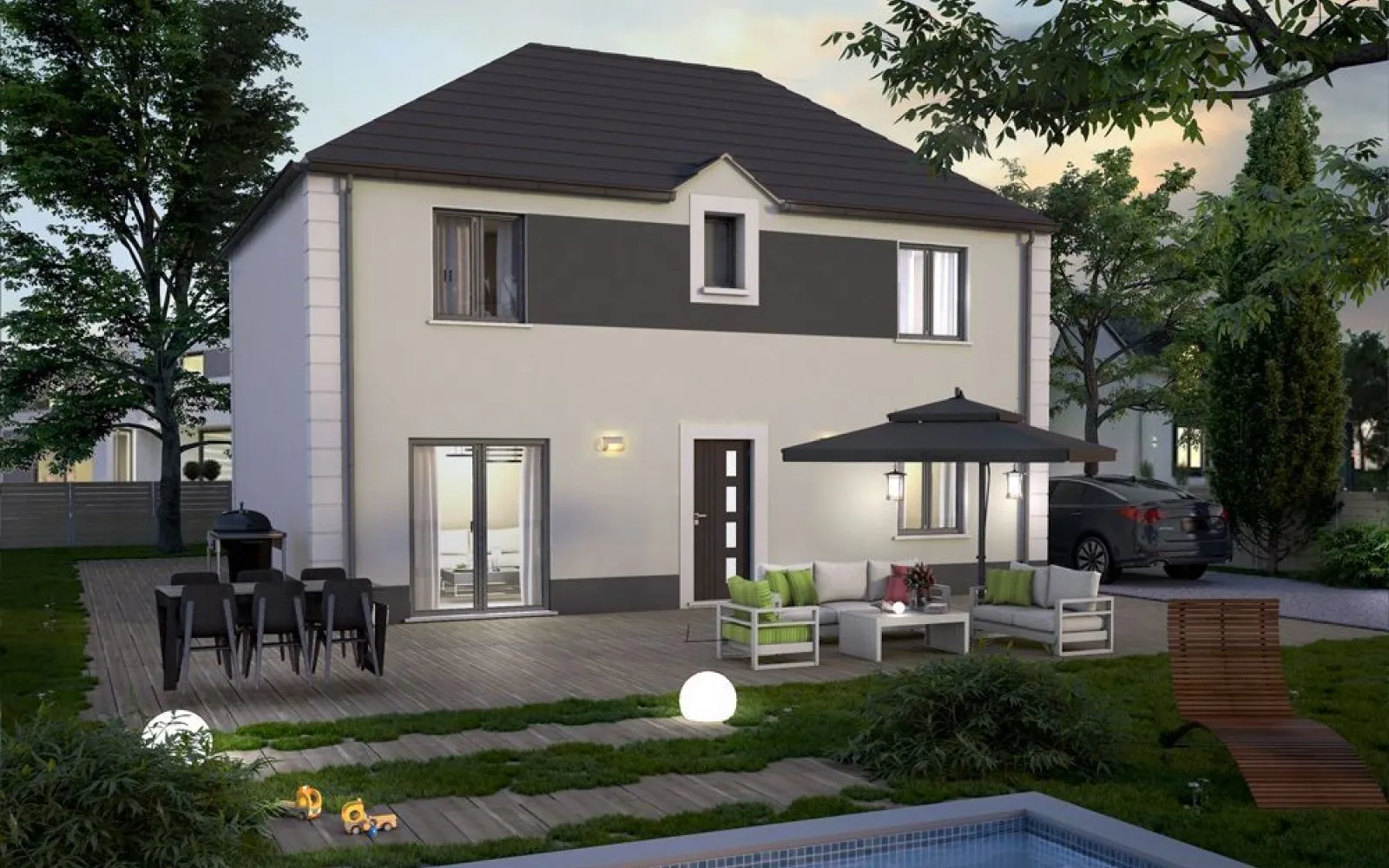 Projet de construction d'une maison 138 m² avec terrain à DAMPMART (77) à Dampmart — photo 1