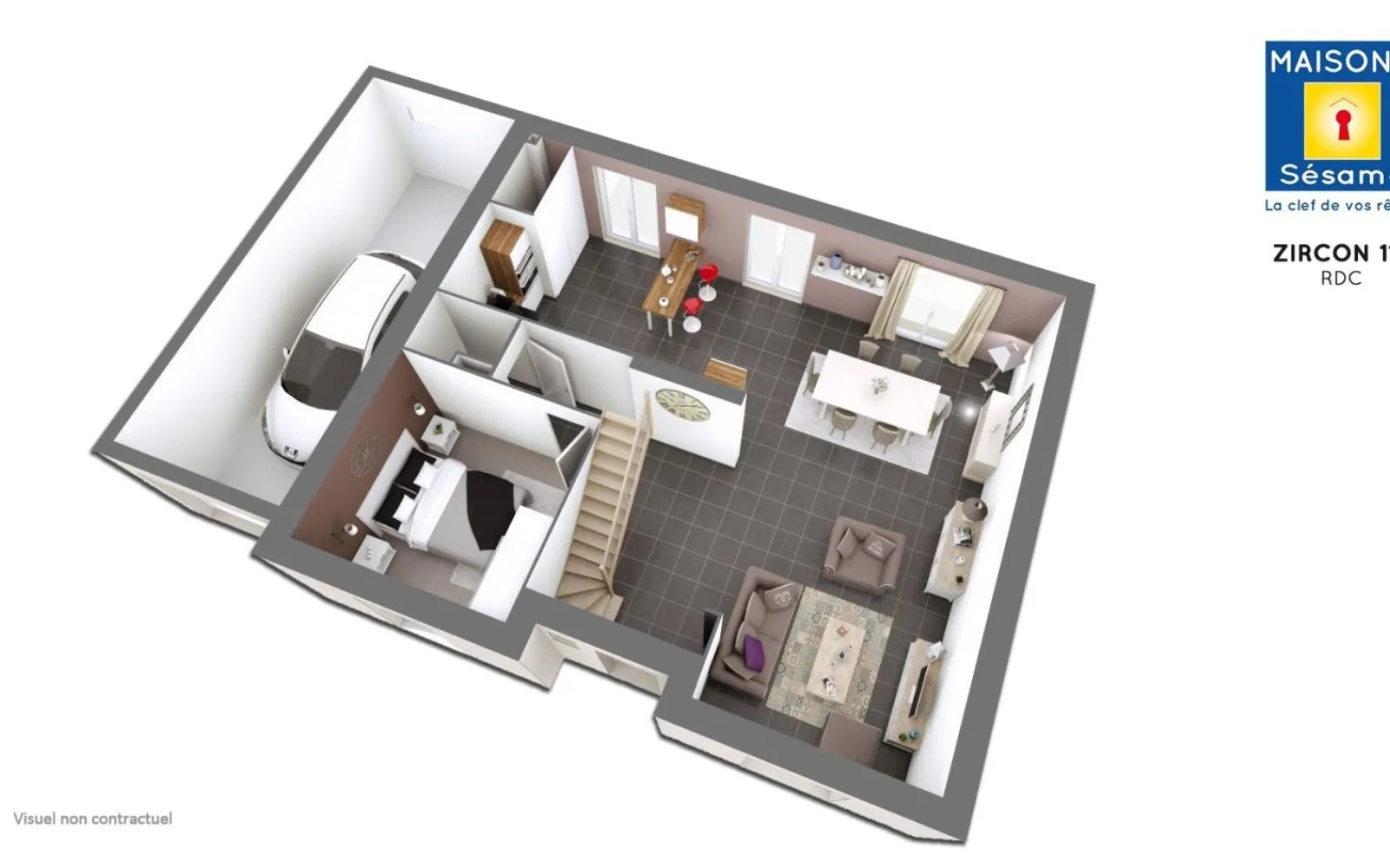 Projet de construction d'une maison 116 m² avec terrain à NOGENT-LE-ROI (28) à Nogent-le-Roi — photo 2