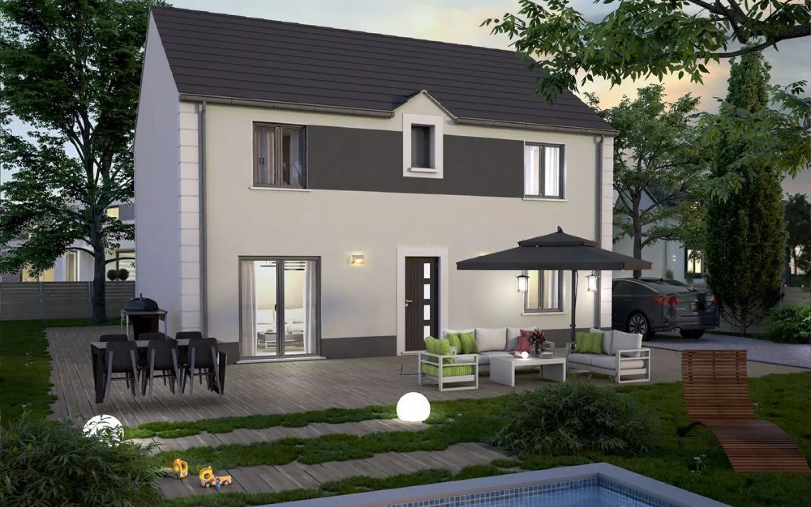 Projet de construction d'une maison 138 m² avec terrain à DAMPMART (77) à Dampmart — photo 1