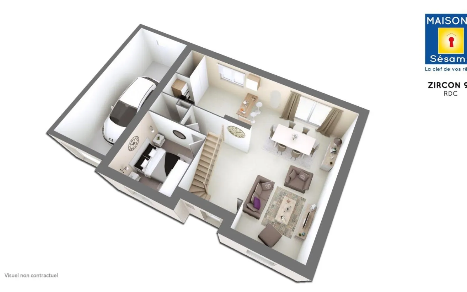 Projet de construction d'une maison 95 m² avec terrain à DAMMARTIN-EN-SERVE (78) à Dammartin-en-Serve — photo 2