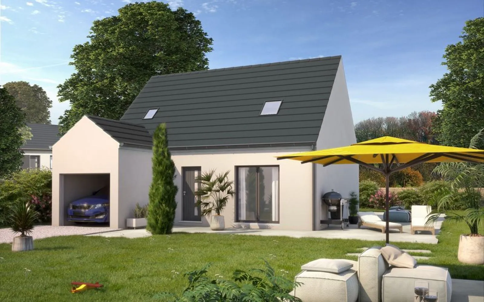 Projet de construction d'une maison 76 m² avec terrain à NOGENT-LE-ROI (28) à Nogent-le-Roi — photo 1