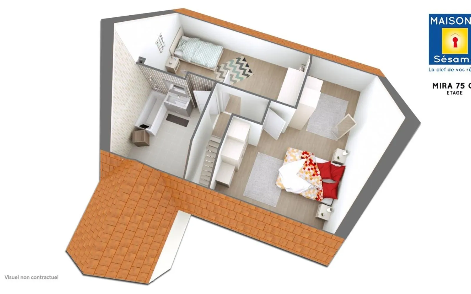 Projet de construction d'une maison 76 m² avec terrain à NOGENT-LE-ROI (28) à Nogent-le-Roi — photo 3