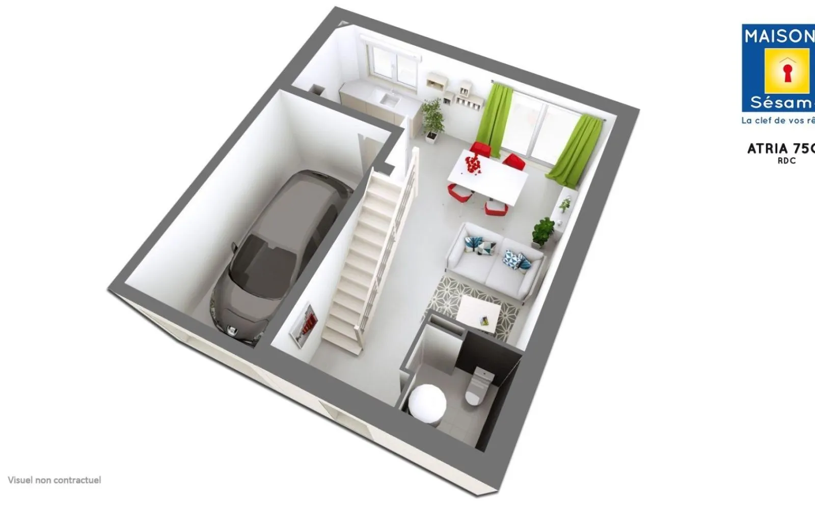Projet de construction d'une maison 74 m² avec terrain à ROSNY-SUR-SEINE (78) à Rosny-sur-Seine — photo 1