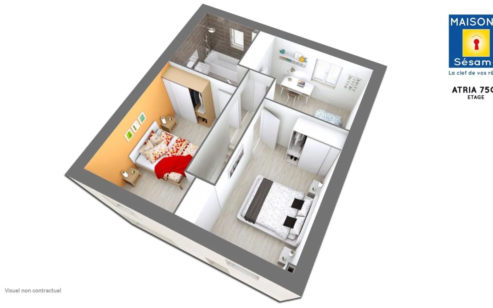 Projet de construction d'une maison 74 m² avec terrain à ROSNY-SUR-SEINE (78) à Rosny-sur-Seine — photo 2