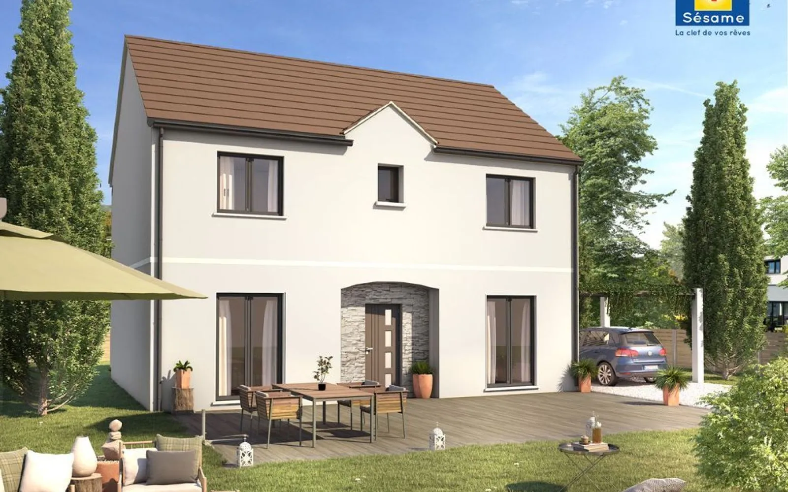 Projet de construction d'une maison 148 m² avec terrain à BORAN-SUR-OISE (60) à Boran-sur-Oise — photo 1