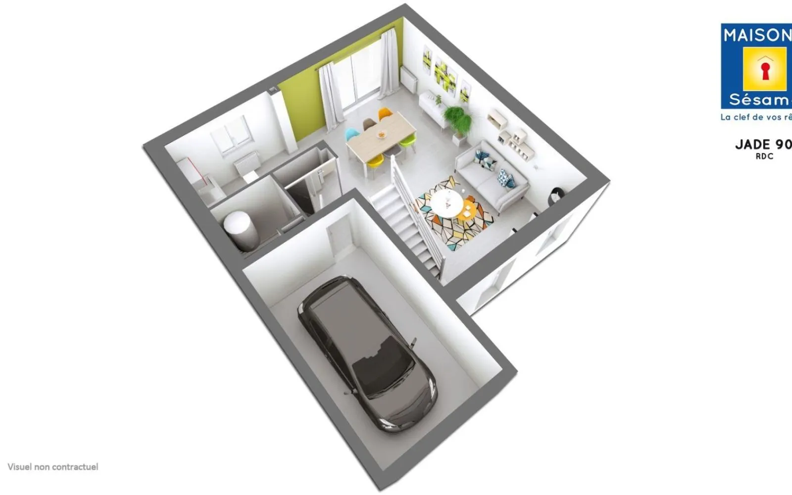 Projet de construction d'une maison 88 m² avec terrain à HERBLAY (95) à Herblay — photo 2
