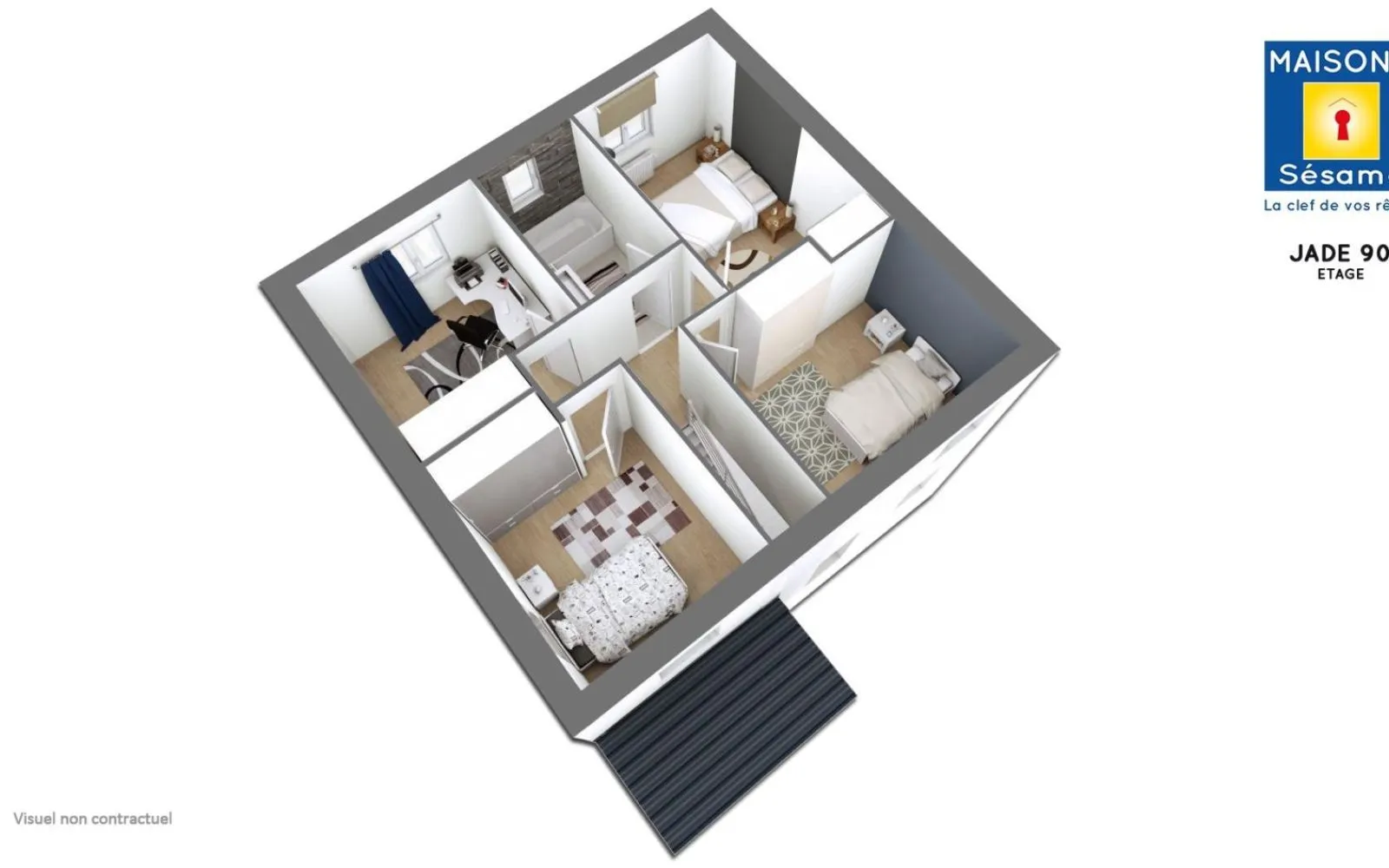 Projet de construction d'une maison 88 m² avec terrain à HERBLAY (95) à Herblay — photo 3