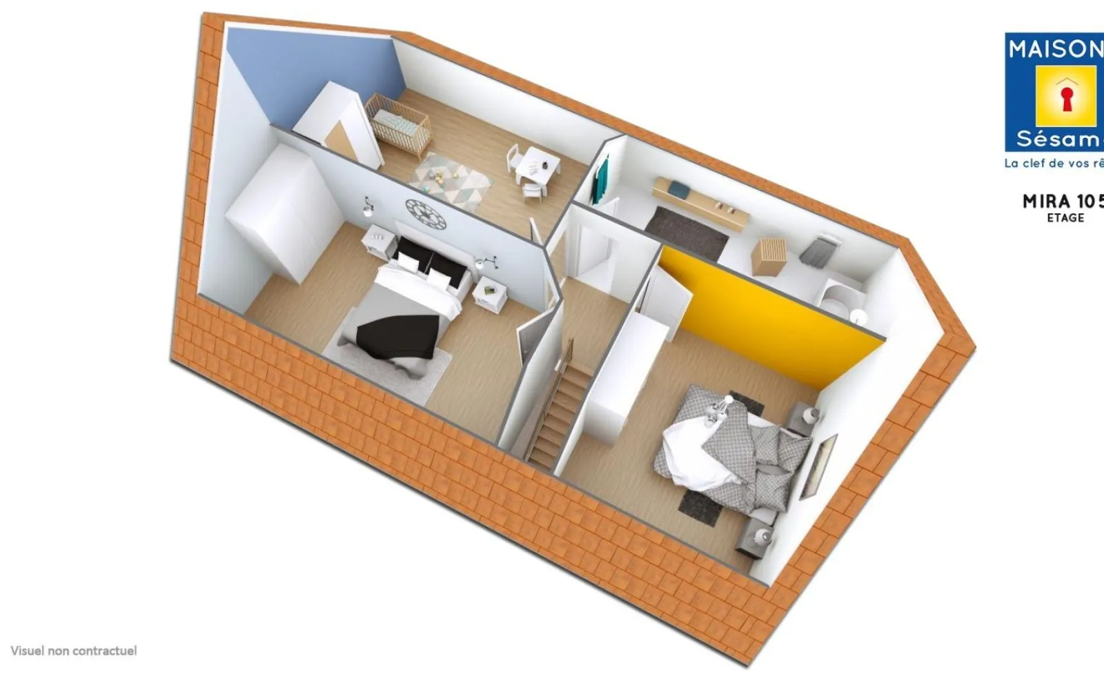 Projet de construction d'une maison 103 m² avec terrain à MORTEFONTAINE-EN-THELLE (60) à Mortefontaine-en-Thelle — photo 3