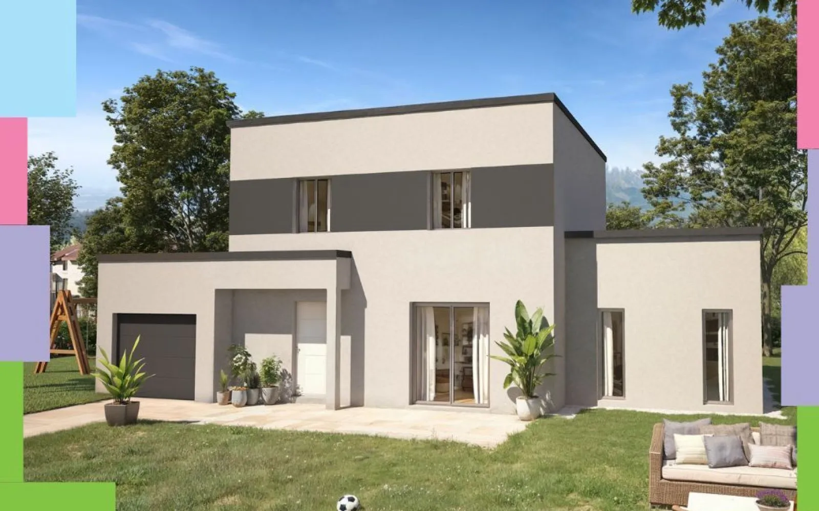 Projet de construction d'une maison 107 m² avec terrain à LES CHAPELLES-BOURBON (77) à Chapelles-Bourbon — photo 1