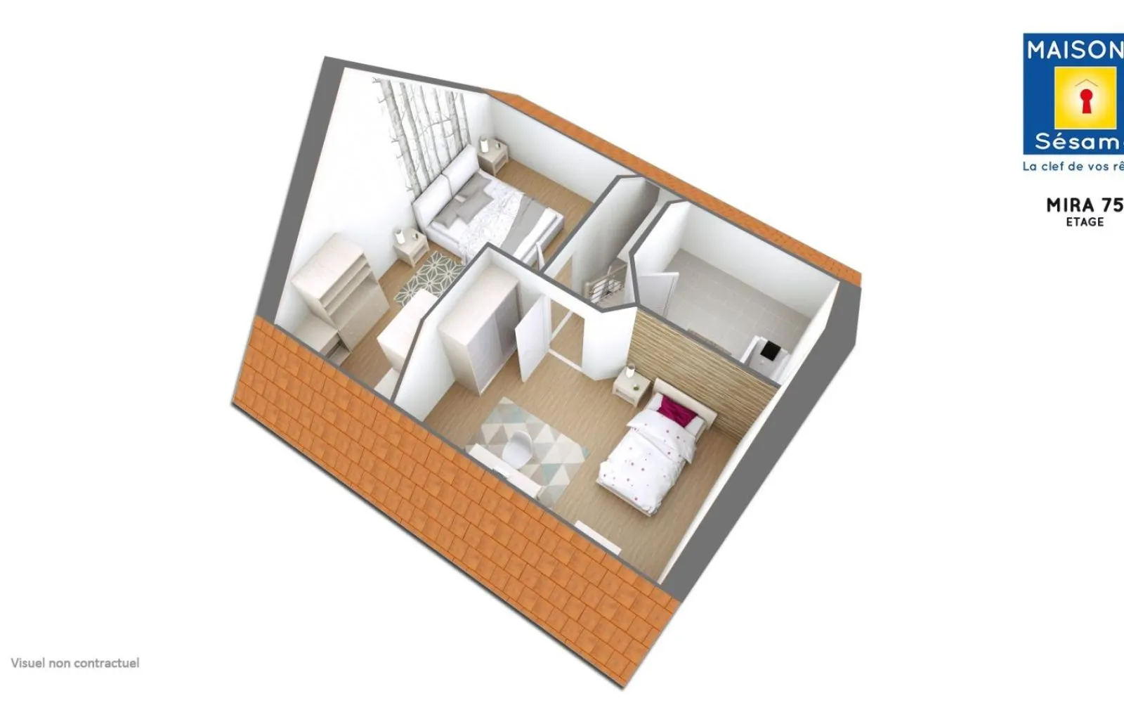 Projet de construction d'une maison 73 m² avec terrain à MORTEFONTAINE-EN-THELLE (60) à Mortefontaine-en-Thelle — photo 3