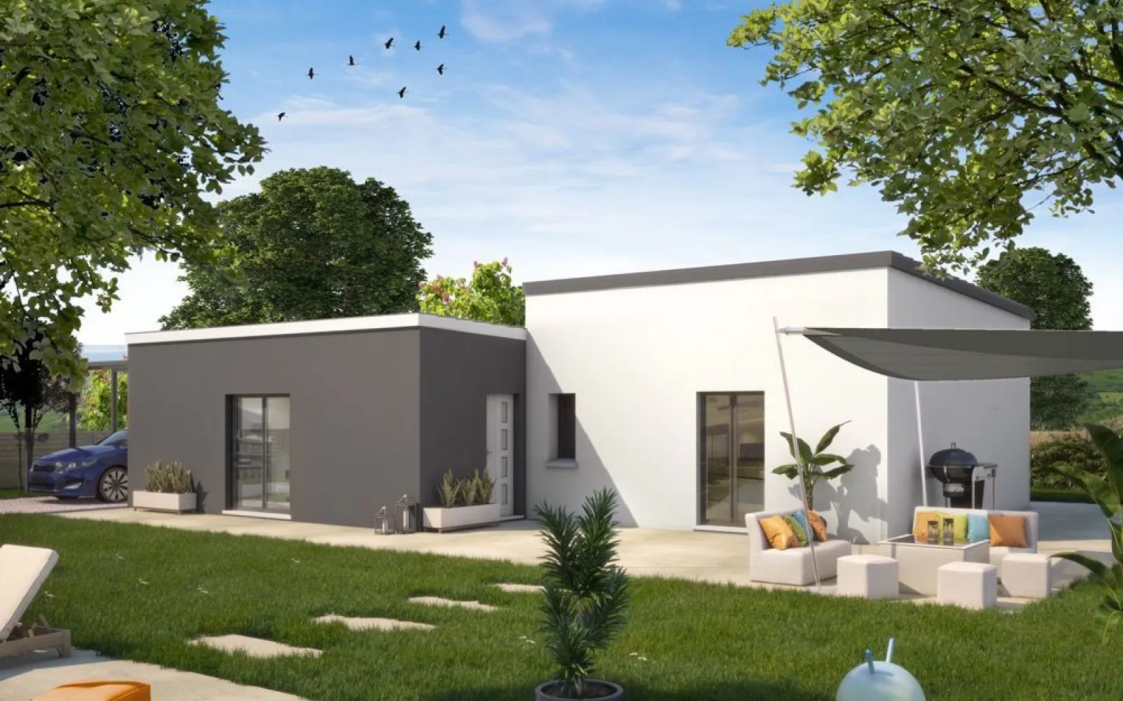 Projet de construction d'une maison 117 m² avec terrain à JUMELLES (27) à Jumelles — photo 1
