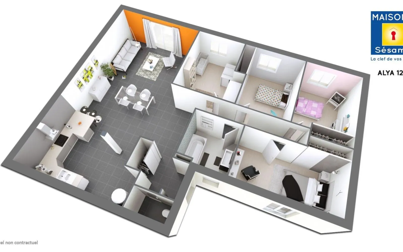 Projet de construction d'une maison 117 m² avec terrain à JUMELLES (27) à Jumelles — photo 2