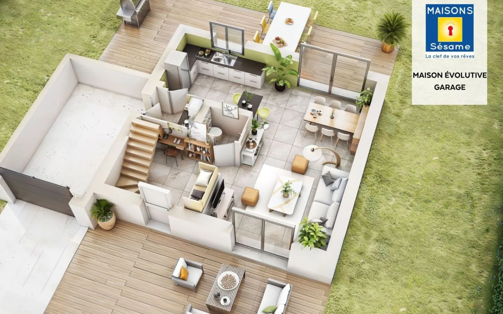Projet de construction d'une maison 86 m² avec terrain à LE MEE-SUR-SEINE (77) à Le Mée-sur-Seine — photo 2