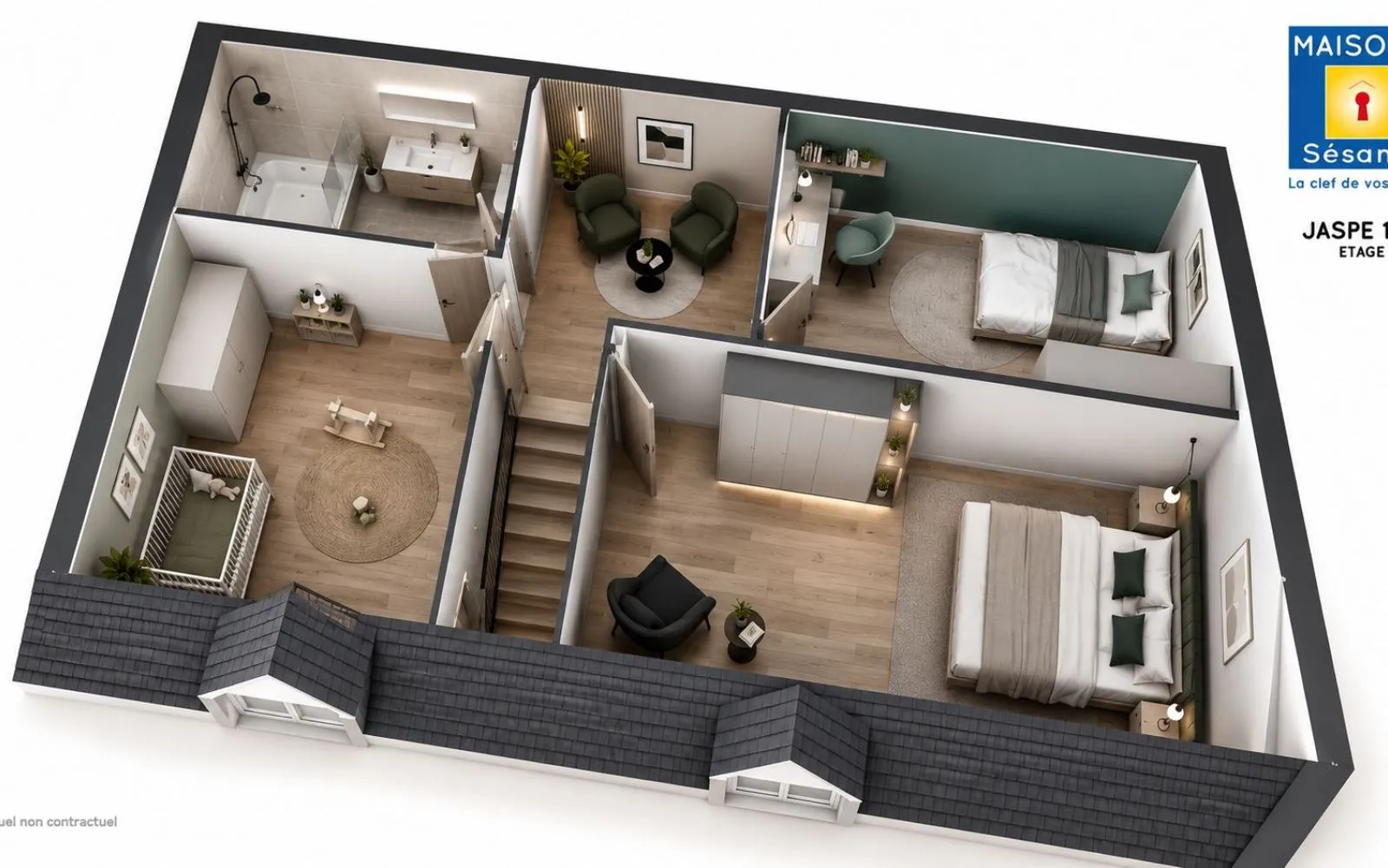 Projet de construction d'une maison 102 m² avec terrain à CORMEILLES-EN-PARISIS (95) à Cormeilles-en-Parisis — photo 3