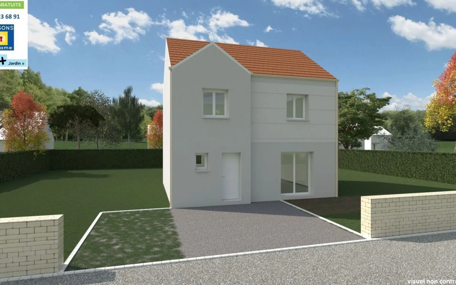 Projet de construction d'une maison 102 m² avec terrain proche de PUSSAY (91) à Pussay — photo 1