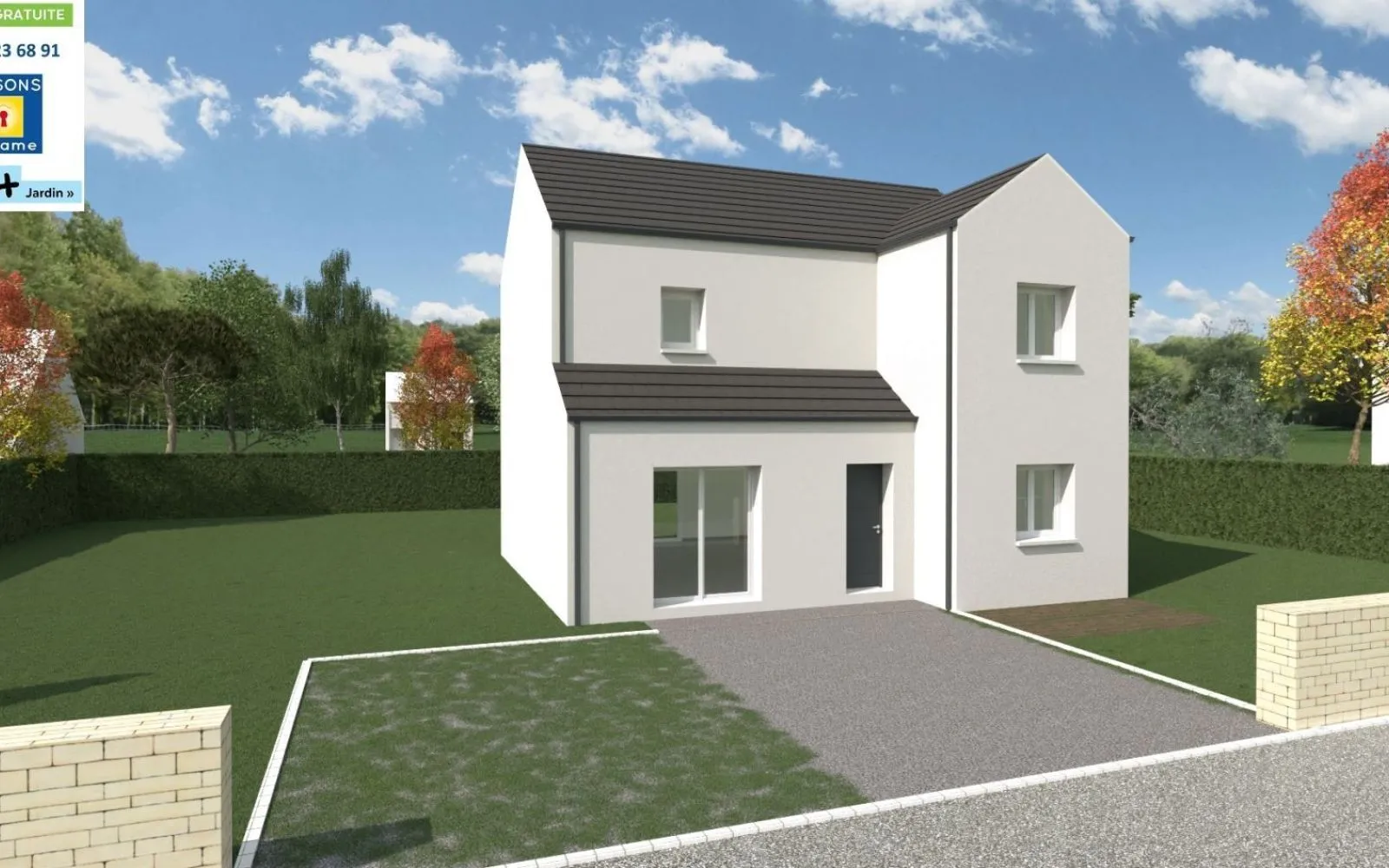 Projet de construction d'une maison 110 m² avec terrain à 20 minutes de MILLY-LA-FORET (91) à Milly-la-Forêt — photo 1