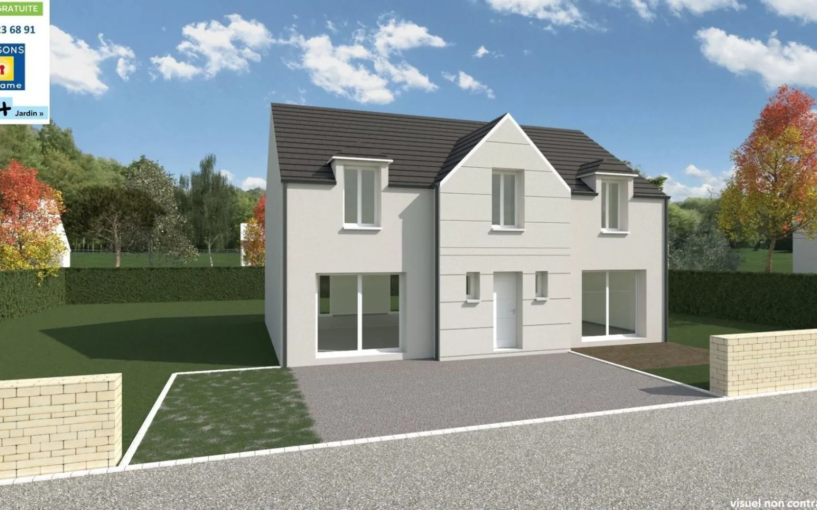 Projet de construction d'une maison 170 m² avec terrain à MAROLLES-EN-HUREPOIX (91) à Marolles-en-Hurepoix — photo 1