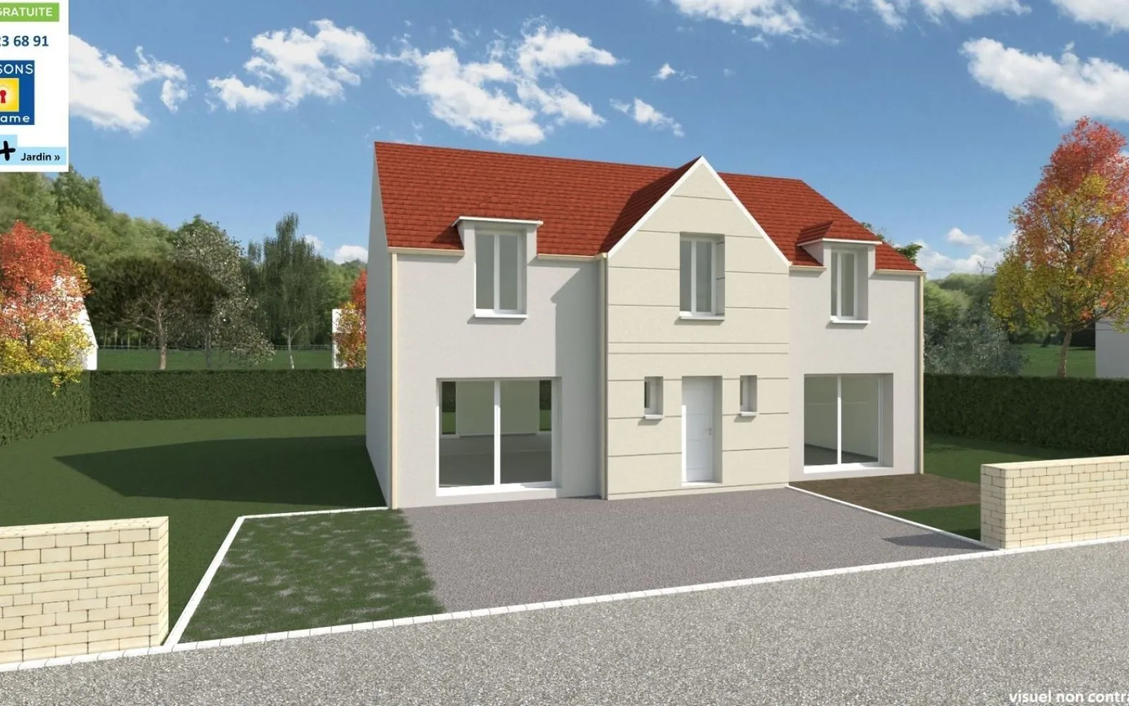 Projet de construction d'une maison 170 m² avec terrain à MAROLLES-EN-HUREPOIX (91) à Marolles-en-Hurepoix — photo 2