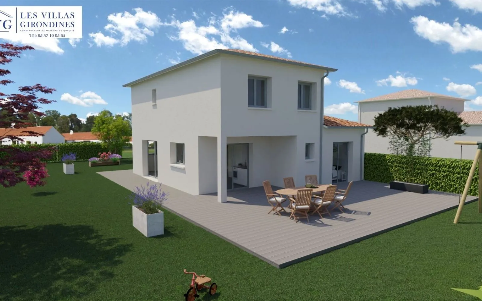 Projet de construction d'une maison 113.75 m² avec terrain à BELIN-BELIET (33) à Belin-Béliet — photo 1