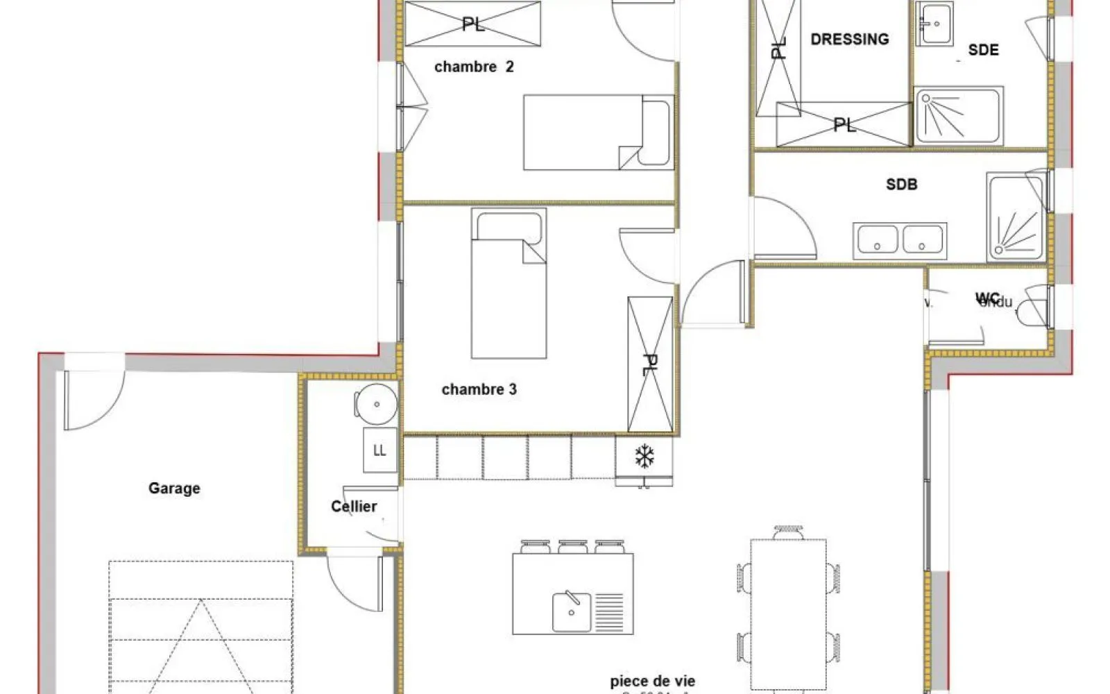 Projet de construction d'une maison 123.35 m² avec terrain à LA TESTE-DE-BUCH (33) à La Teste-de-Buch — photo 3