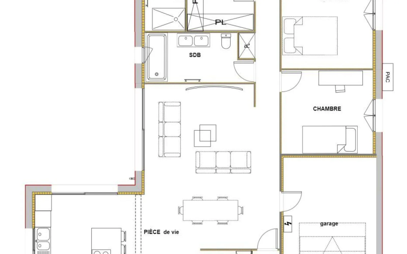 Projet de construction d'une maison 129.54 m² avec terrain à BELIN-BELIET (33) à Belin-Béliet — photo 3