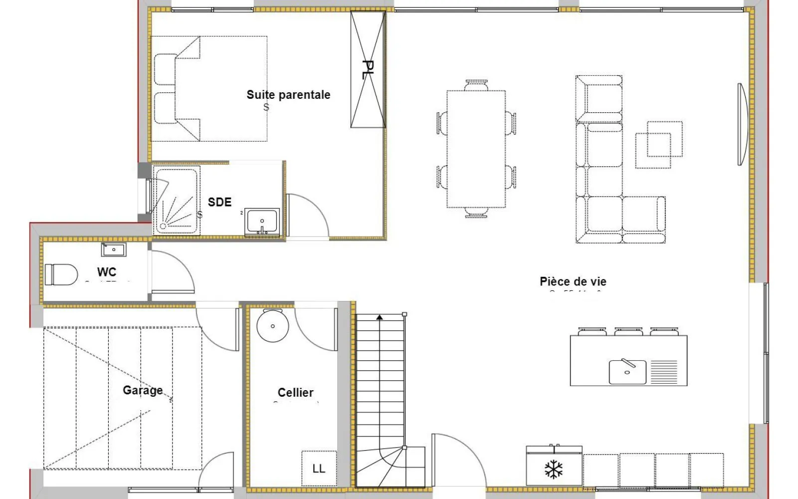 Projet de construction d'une maison 124.8 m² avec terrain à LA TESTE-DE-BUCH (33) à La Teste-de-Buch — photo 3