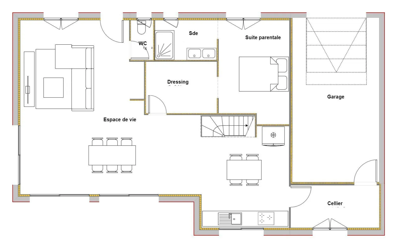 Projet de construction d'une maison 140.56 m² avec terrain à LANGON (33) à Langon — photo 3