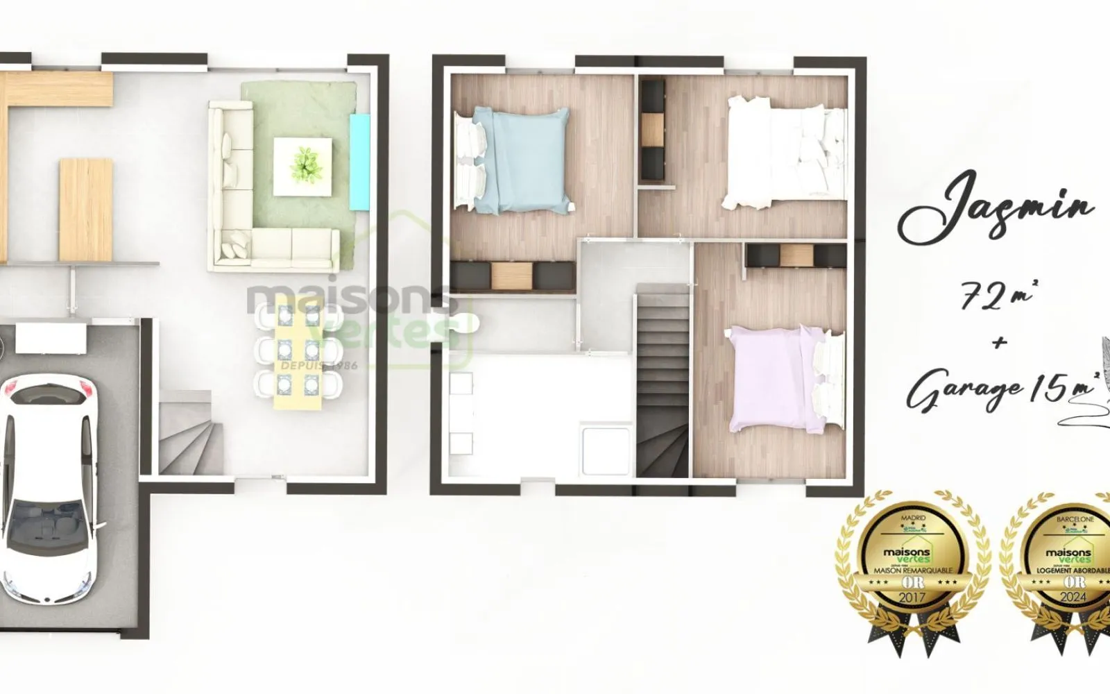 Projet de construction d'une maison 79 m² avec terrain à ALIGNAN-DU-VENT (34) à Alignan-du-Vent — photo 5