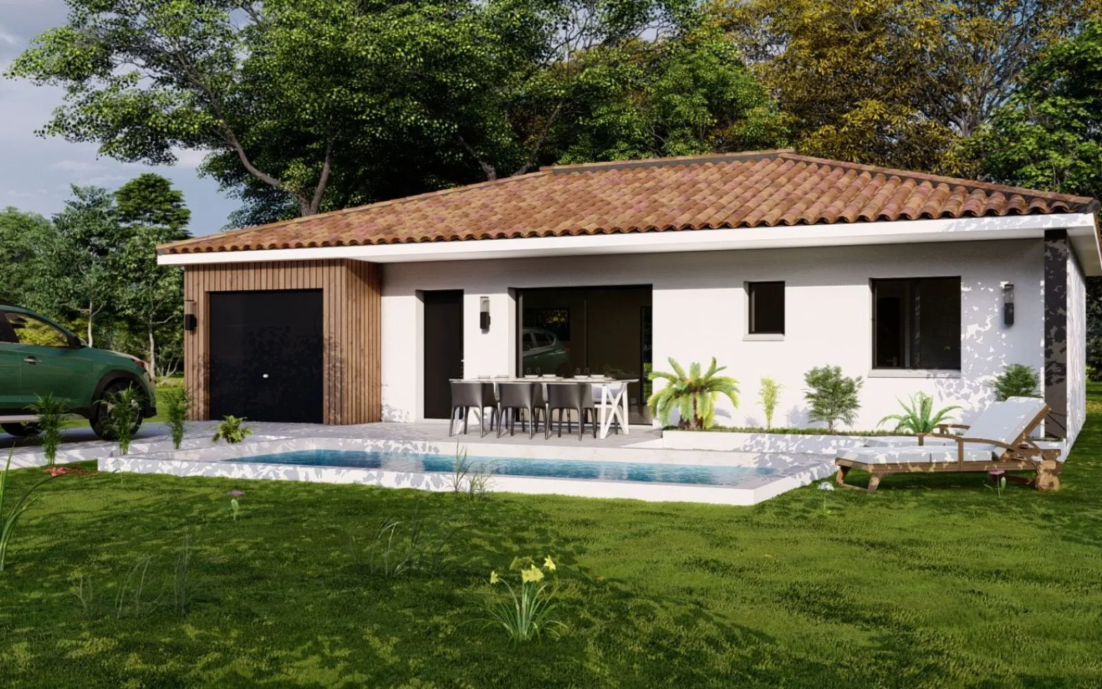 Projet de construction d'une maison 85 m² avec terrain à ALIGNAN-DU-VENT (34) à Alignan-du-Vent — photo 1