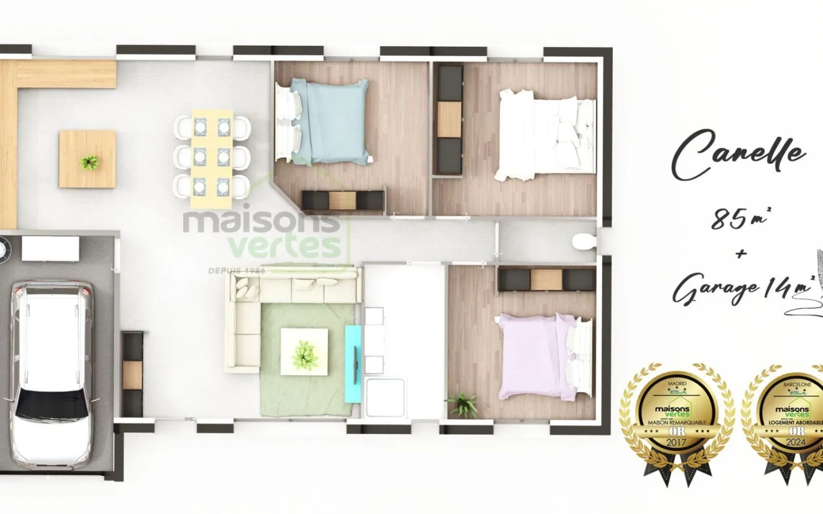 Projet de construction d'une maison 85 m² avec terrain à ALIGNAN-DU-VENT (34) à Alignan-du-Vent — photo 5